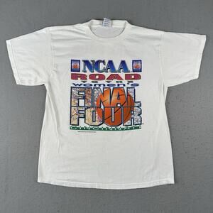 Vtg 1997 Women’s College Basketball T Shirt XL NCAA Final Four Bracket